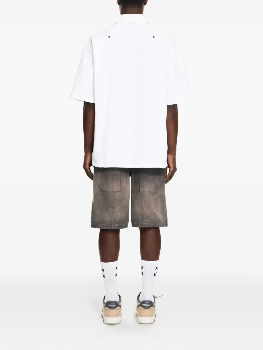  Off-white Chemise Owr à Manches Courtes - Blanc 