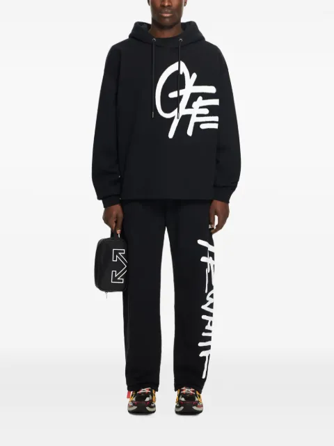 Off-White spray logo loose hoodie