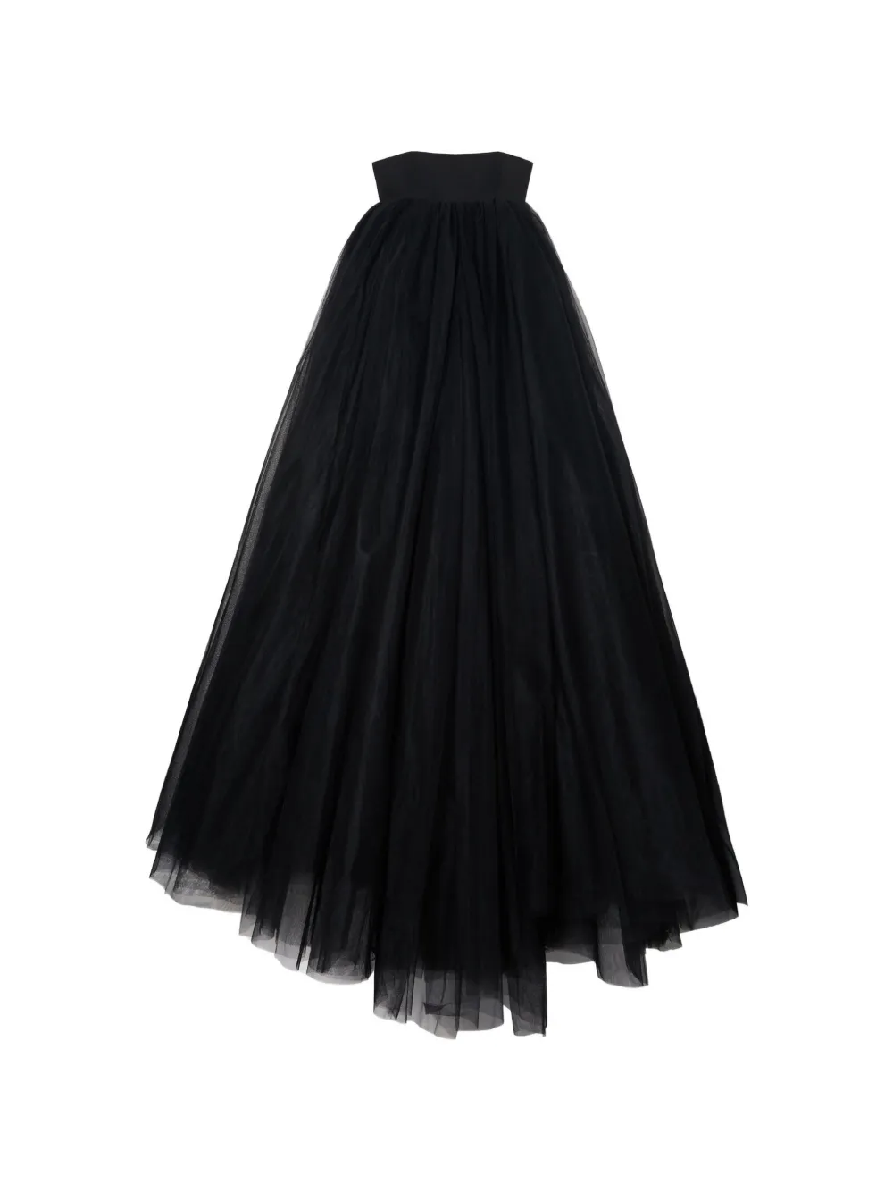 Off-White Abito senza spalline in tulle - Nero