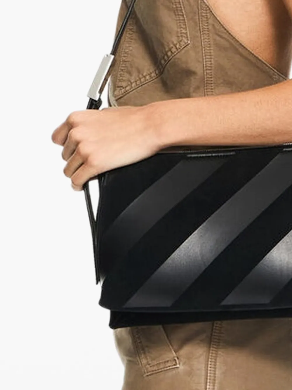 Off-White Sandbag 404 Diagonal schoudertas Zwart
