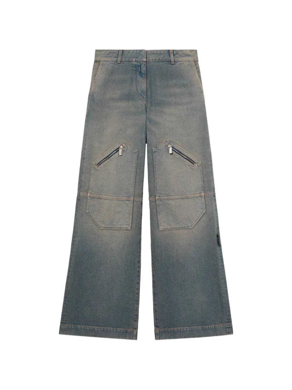 Off-White Jeans con zip - Blu