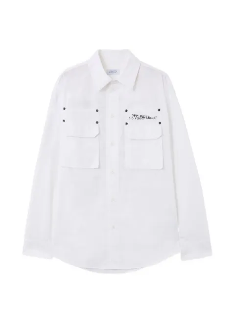 Off-White Type Arrow poplin overshirt
