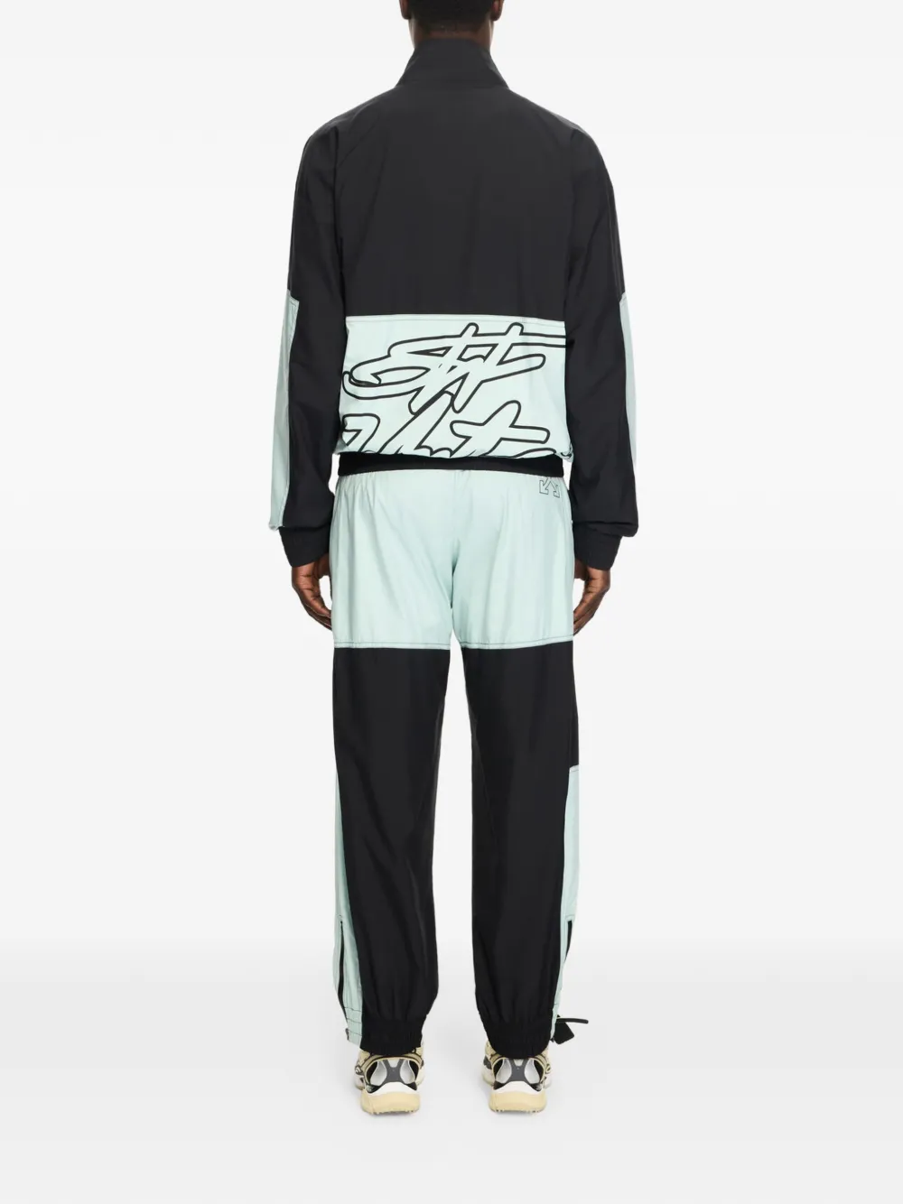 Off-White Marker trainingsbroek met manchetten Zwart