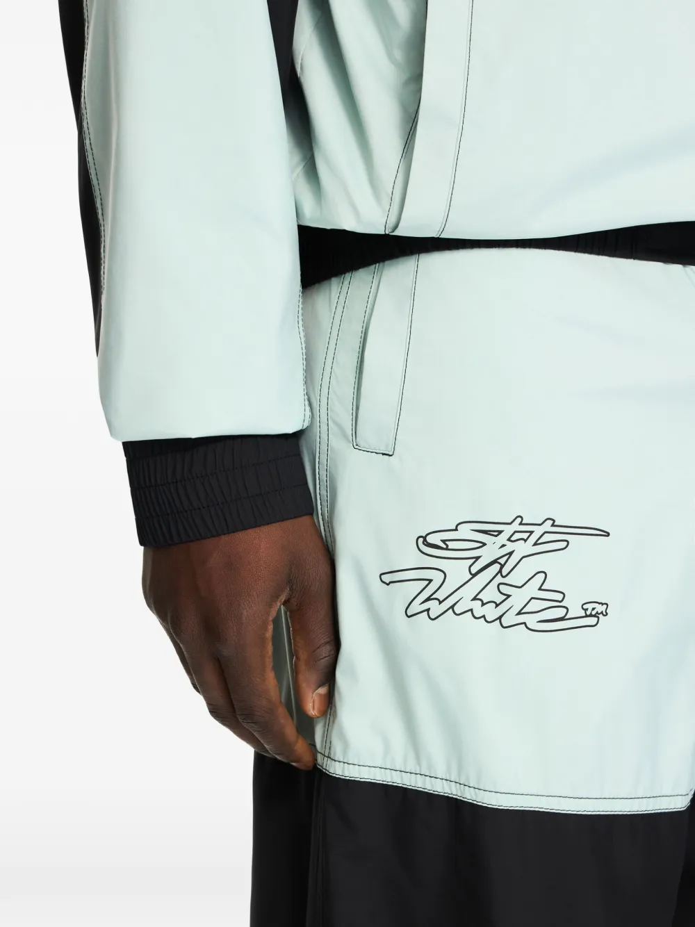 Off-White Marker trainingsbroek met manchetten Zwart