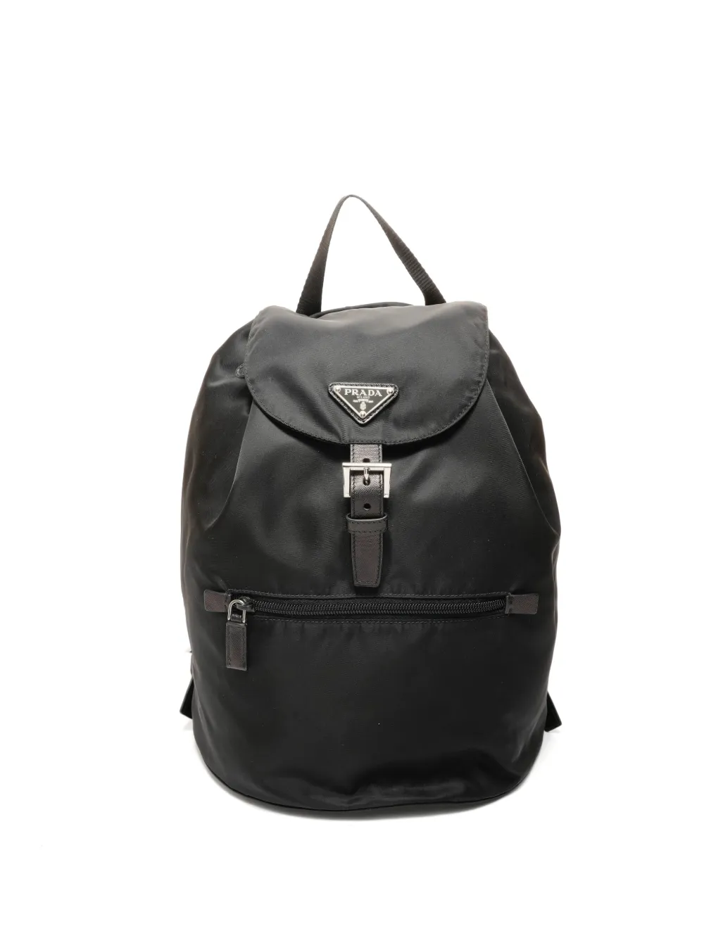 Prada Pre-Owned 2015-2025 logo-detail backpack - Nero