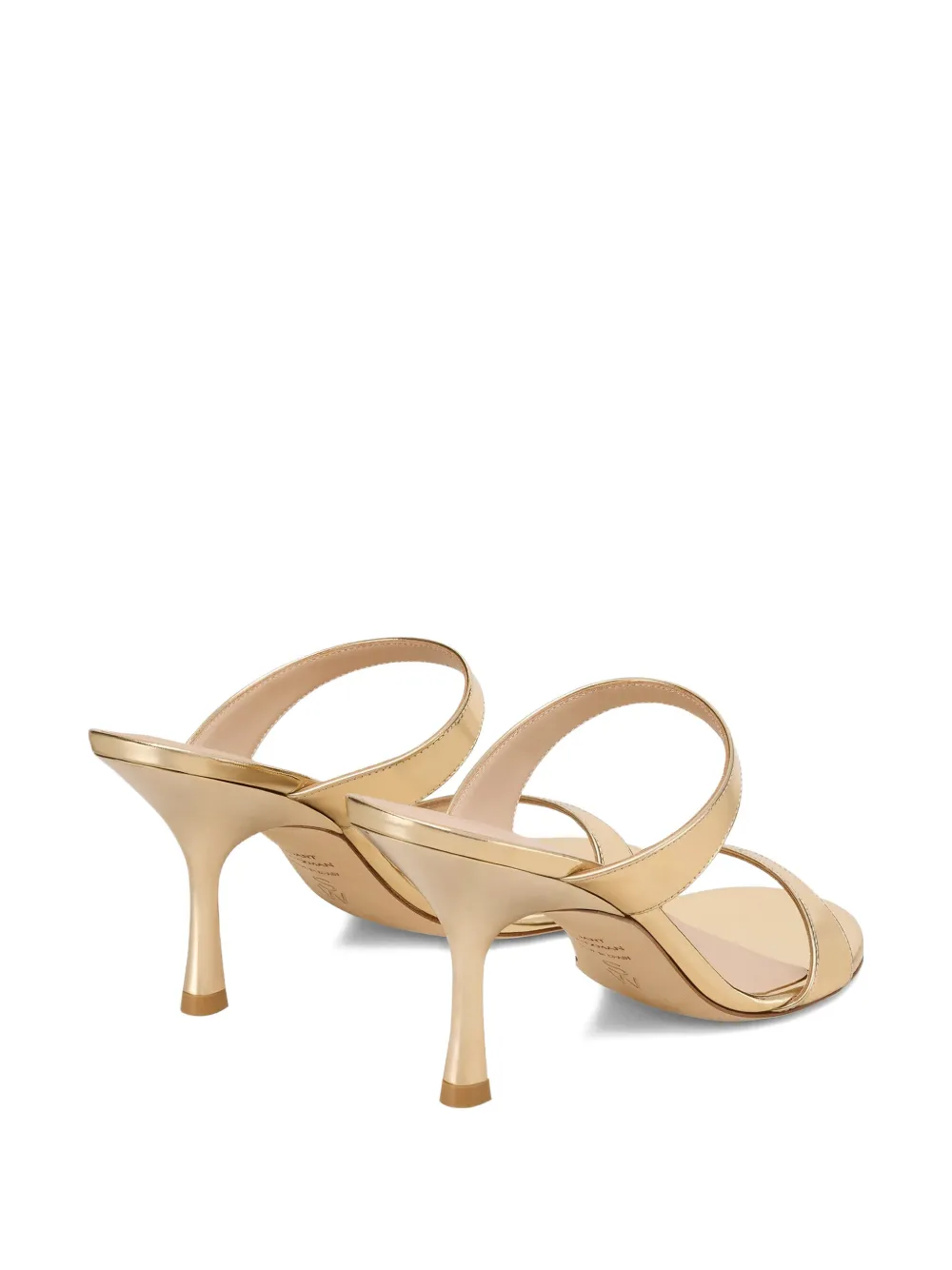 Stuart Weitzman Nudist two-strap sandals Goud