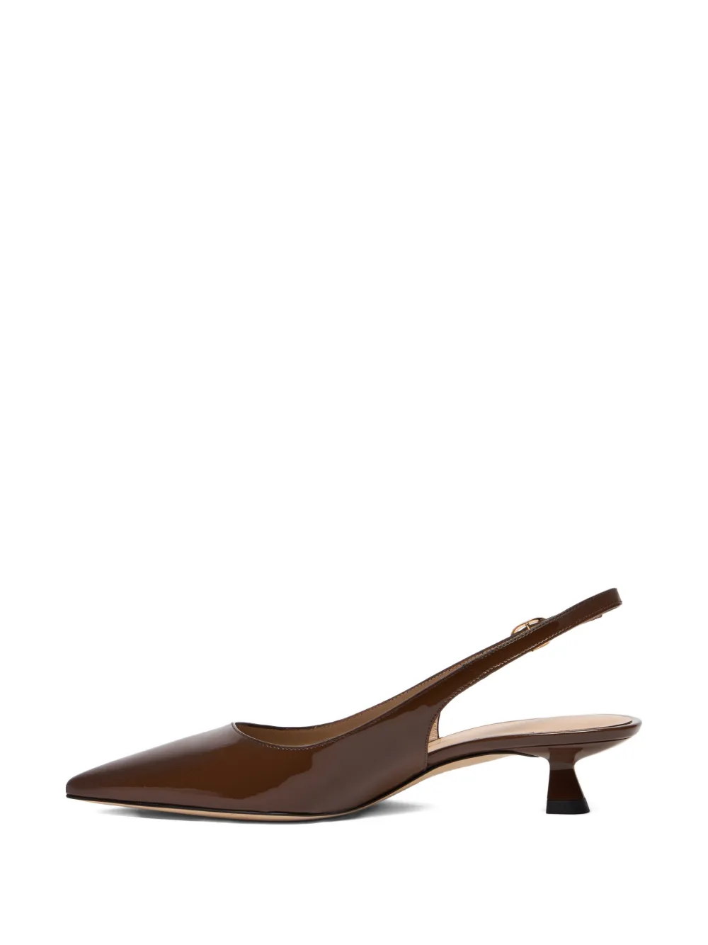 Stuart Weitzman Stuart Sculpt pointed sling-back pumps Bruin