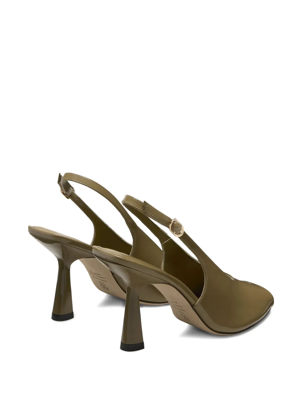 Stuart Weitzman Val slingback pumps met open neus Groen