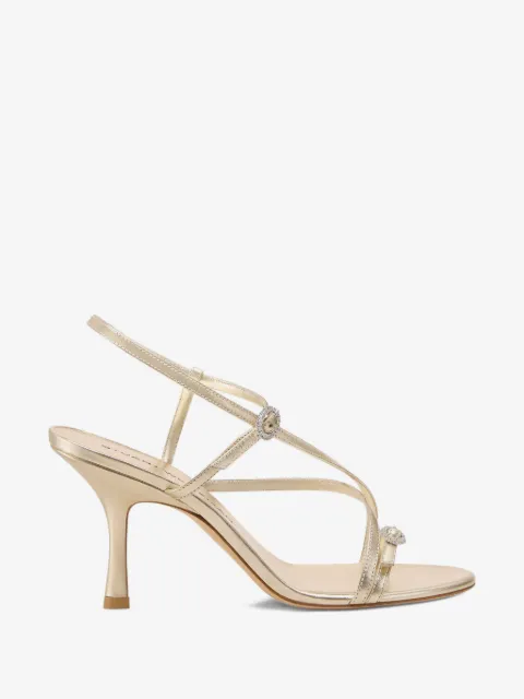 Stuart Weitzman Kensington Strappy crystal-embellished heeled sandals