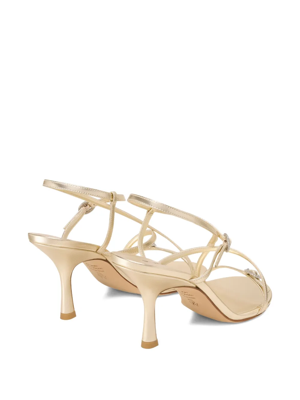 Stuart Weitzman Kensington Strappy sandalen verfraaid met kristallen Goud