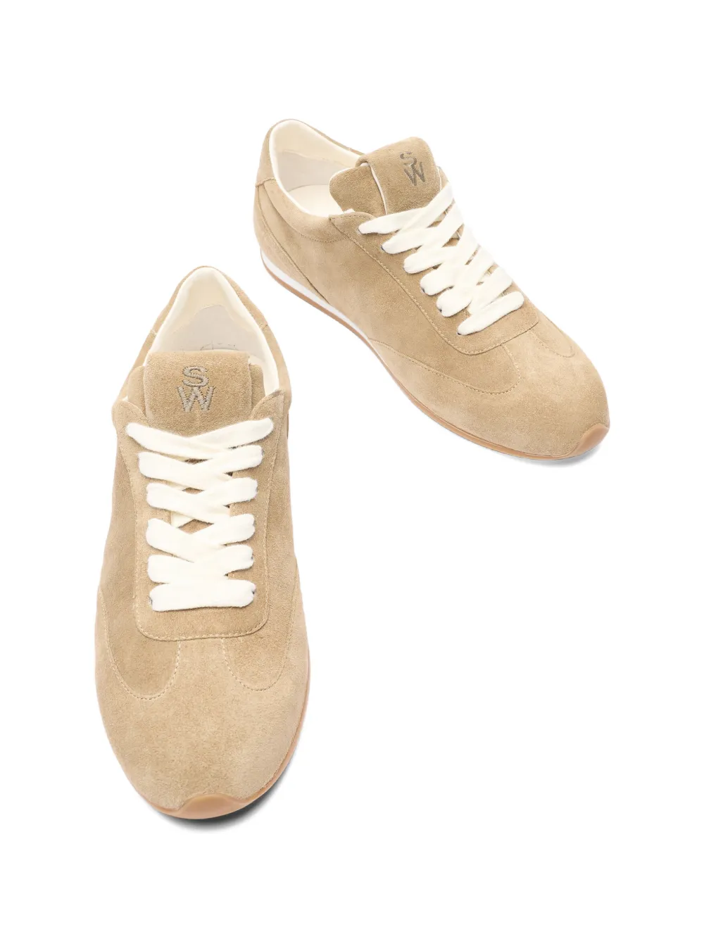 Stuart Weitzman suede sneakers Beige