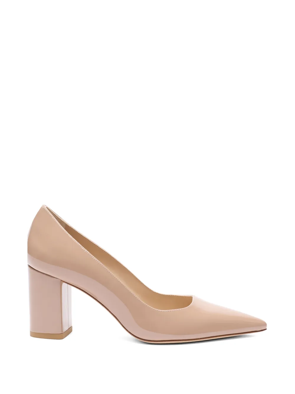 Stuart Weitzman Power block pointed pumps Beige
