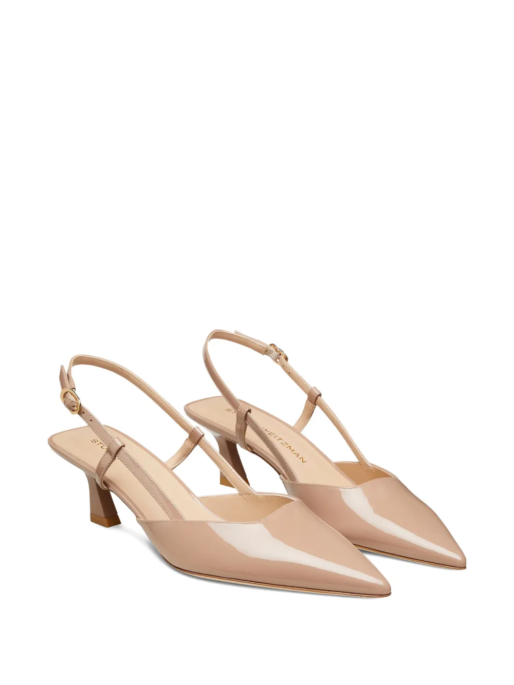 Stuart Weitzman Vinnie pointed-toe pumps Beige