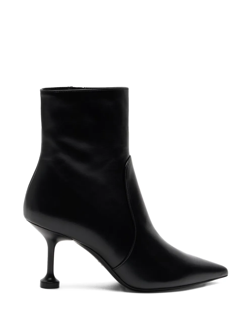 Stuart Weitzman Stuartini pointed zip ankle boots Zwart