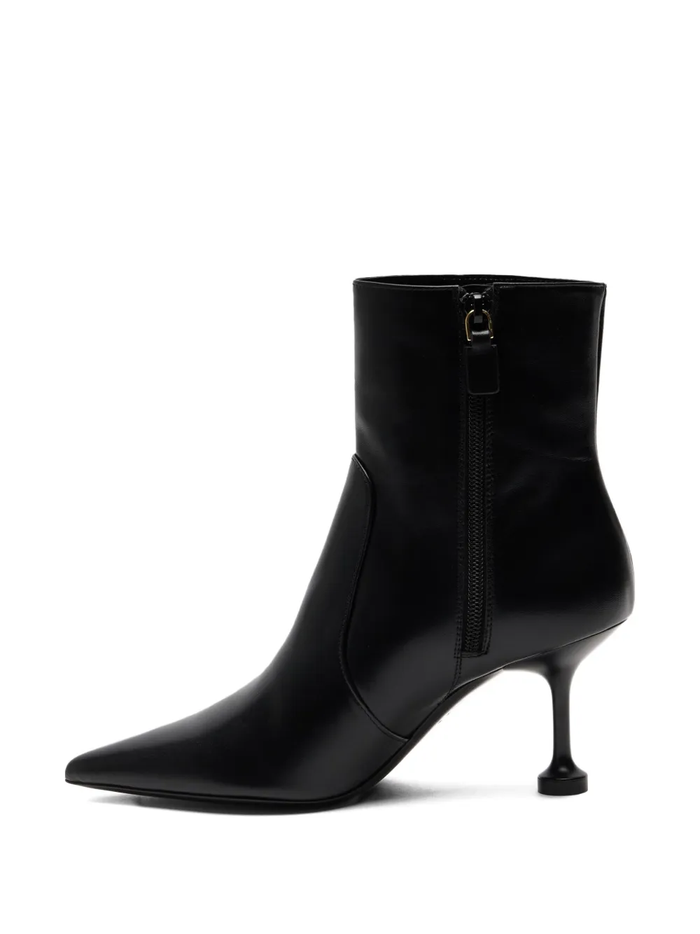 Stuart Weitzman Stuartini pointed zip ankle boots Zwart
