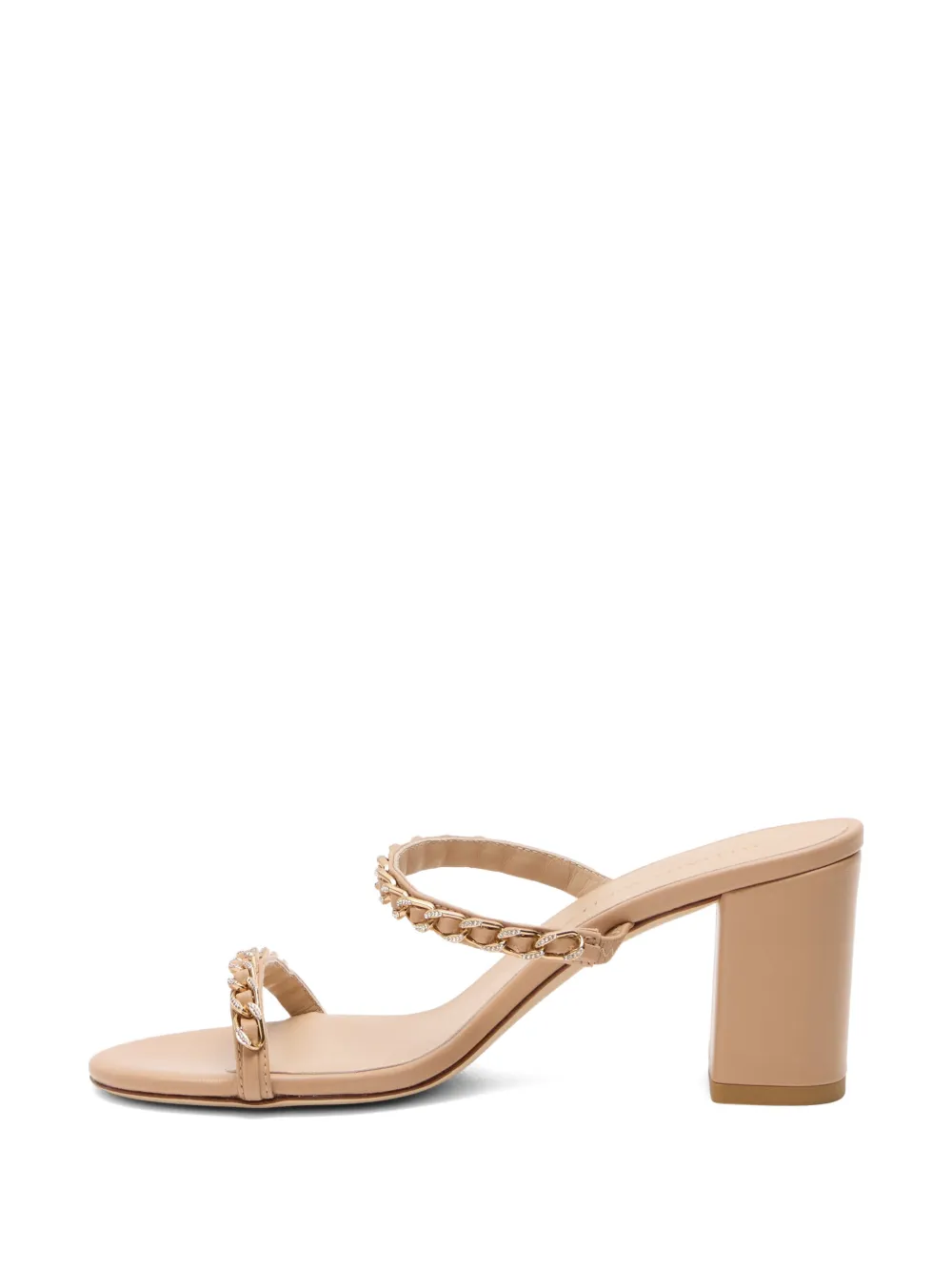 Stuart Weitzman Soluxe sandalen met kristallen en bandje Beige