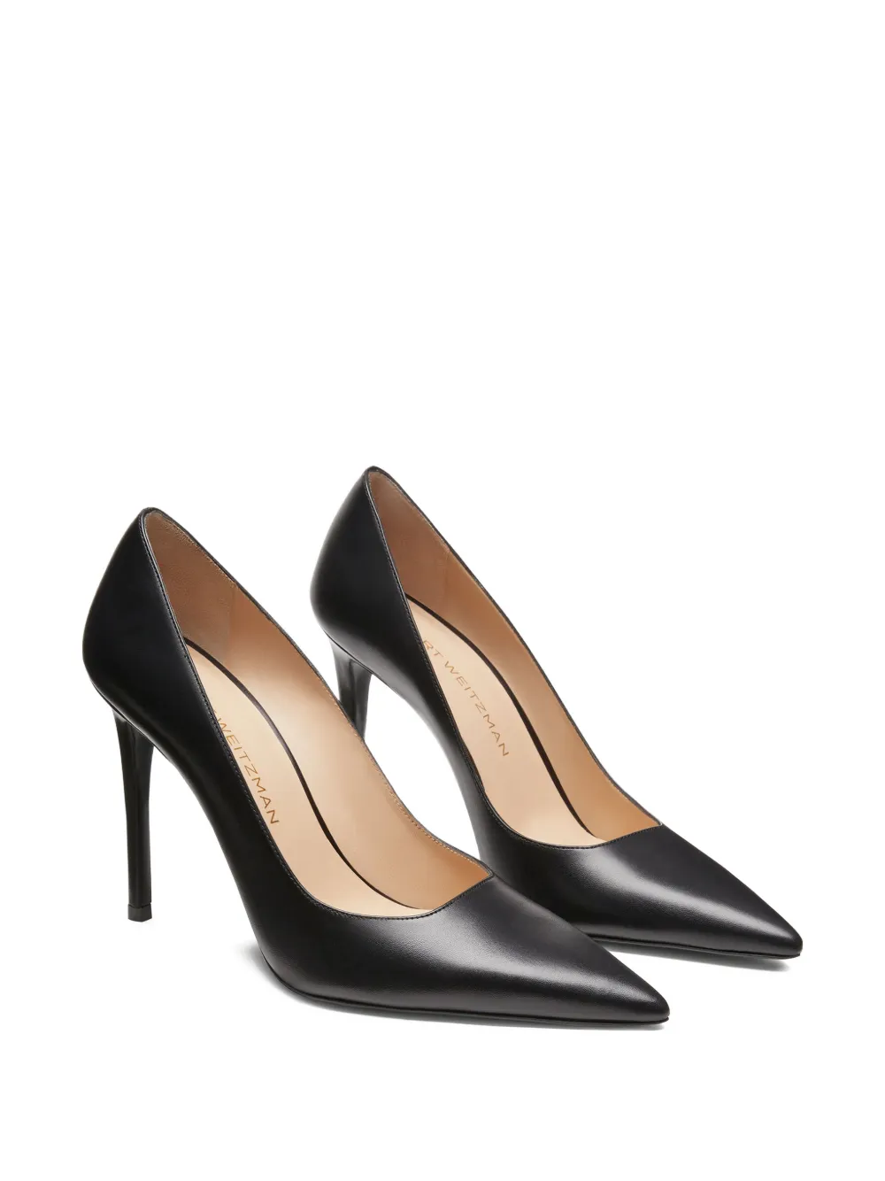 Stuart Weitzman Power pointed-toe pumps Zwart