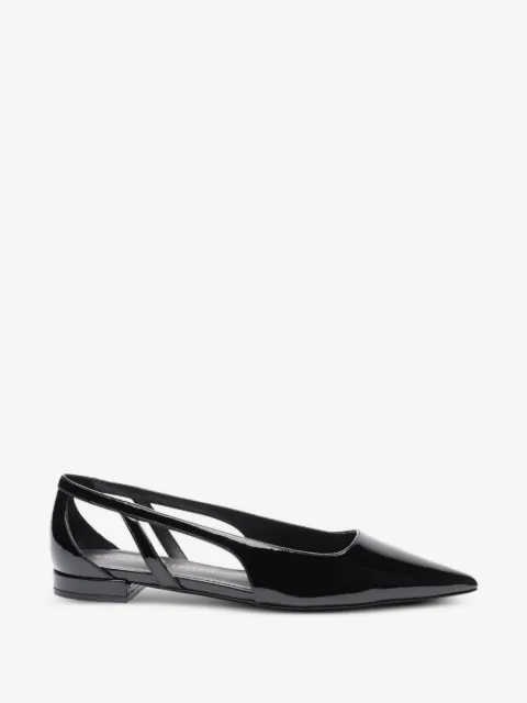Stuart Weitzman power cutout pointed loafers