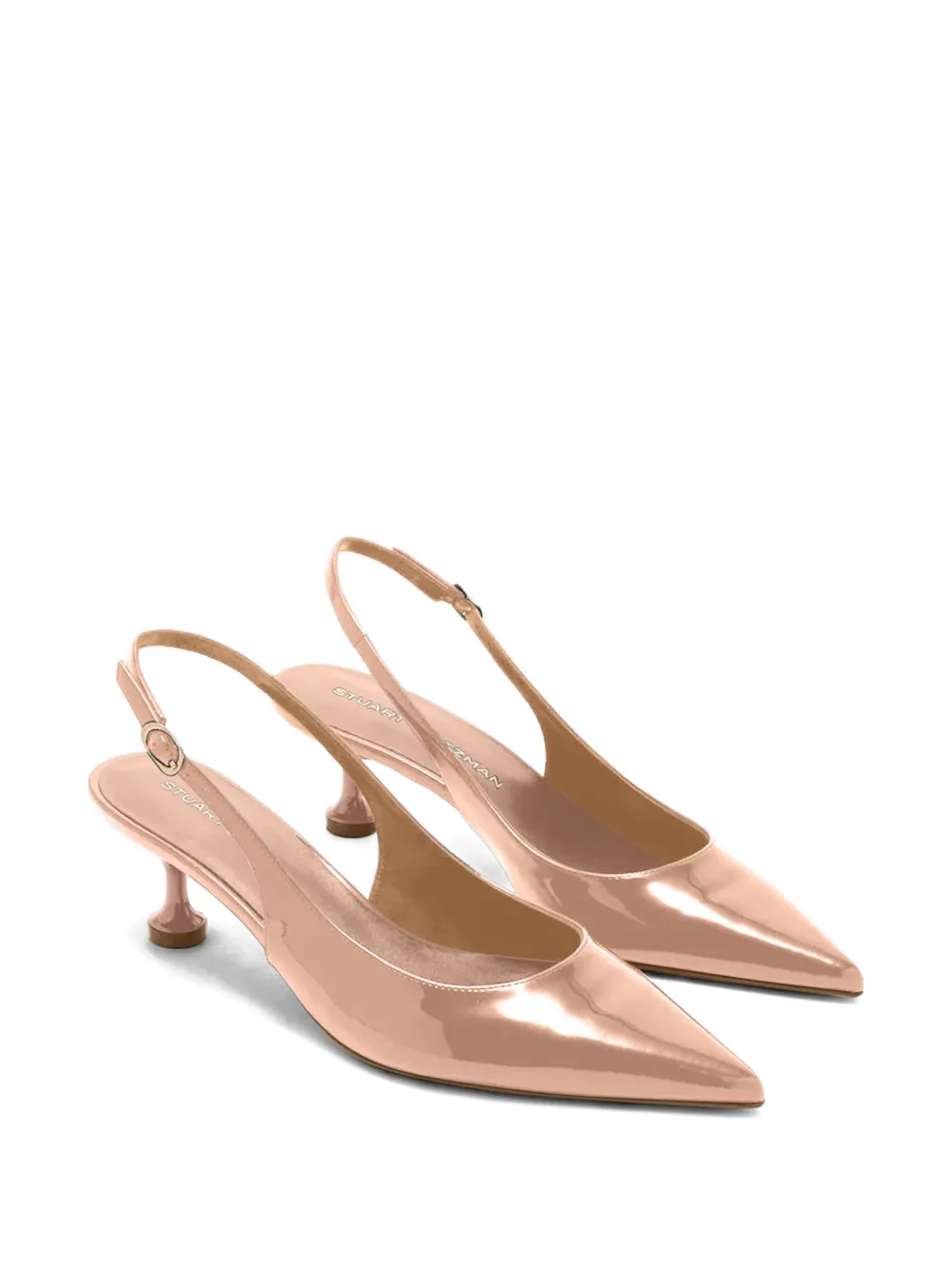 Stuart Weitzman pointed slingback pumps Beige
