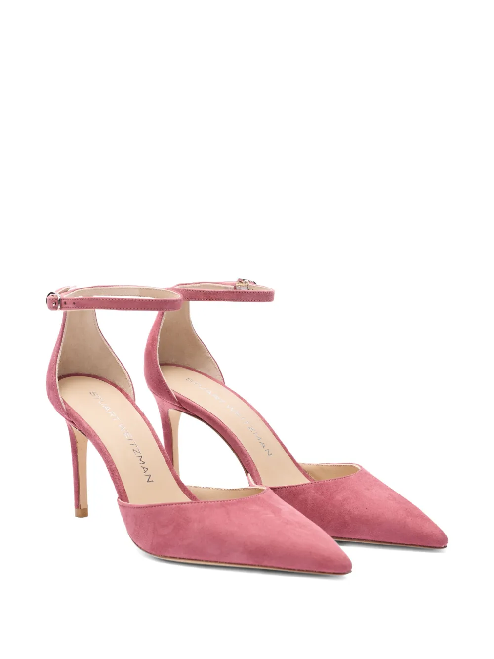 Stuart Weitzman Stuart Power pumps met puntige neus Roze