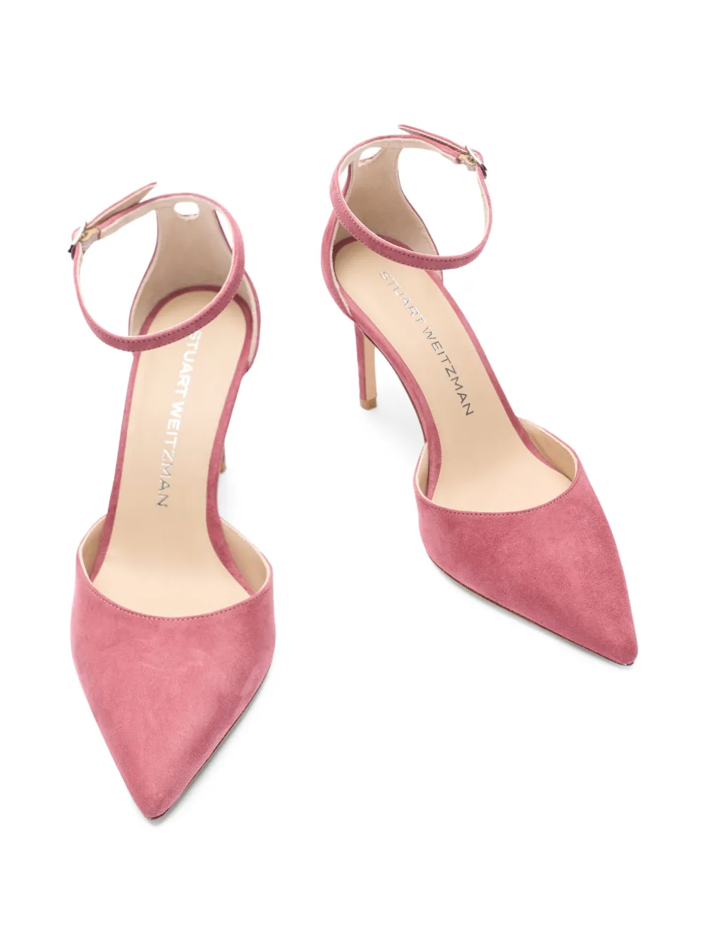 Stuart Weitzman Stuart Power pumps met puntige neus Roze