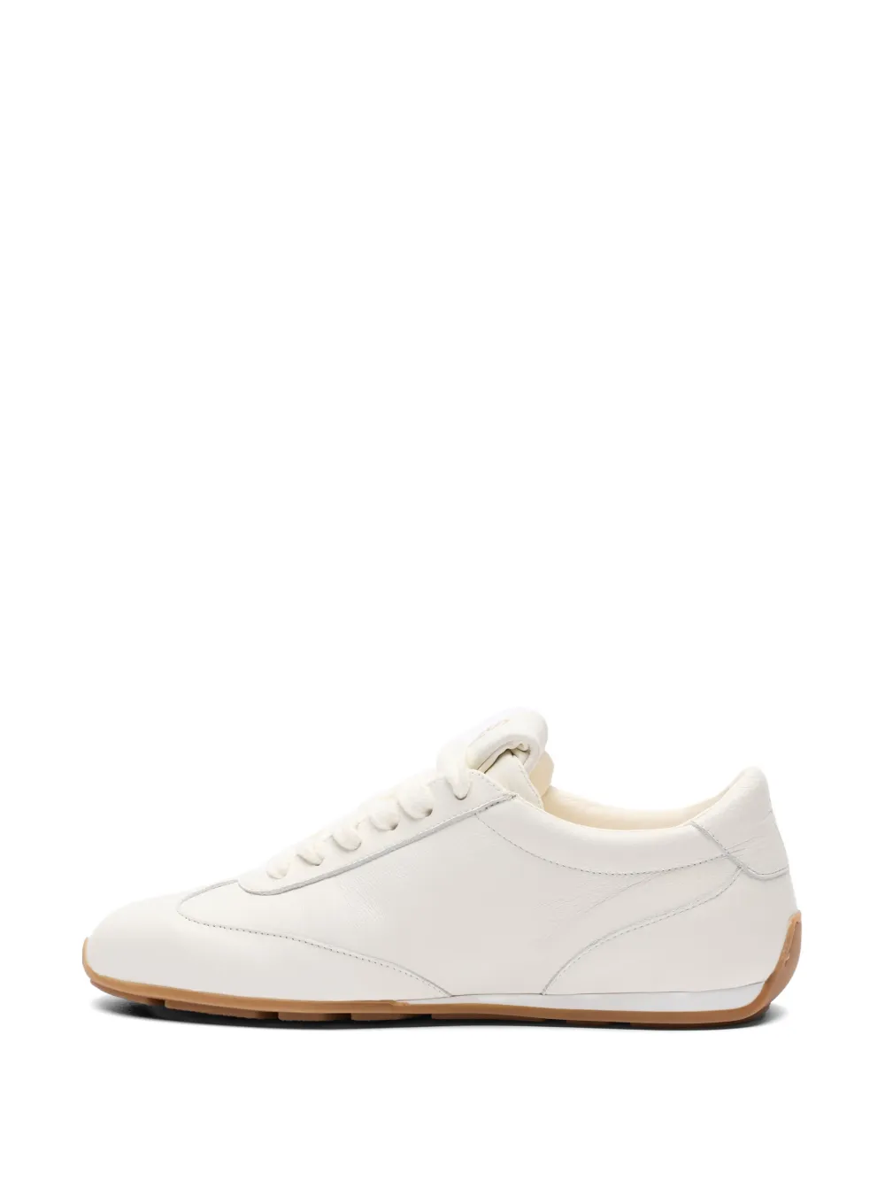 Stuart Weitzman Colton sneakers met dubbele veters Beige