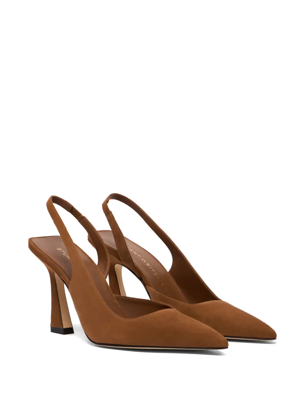 Stuart Weitzman Vinnie D'orsay slingback heeled pumps Bruin