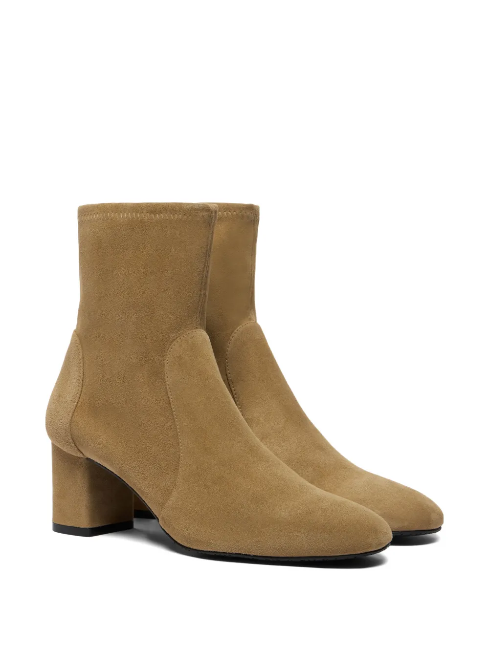 Stuart Weitzman Lucie almond toe booties Beige