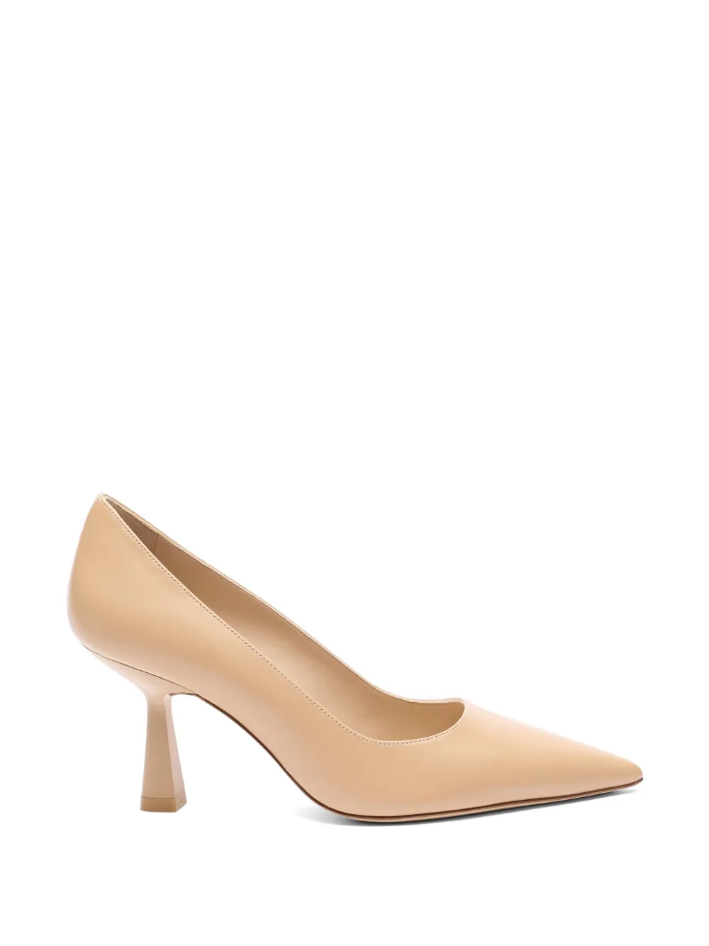 Stuart Weitzman Pumps met puntige neus Beige