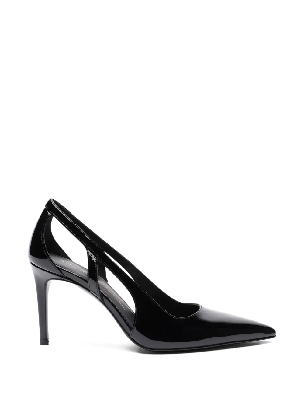 Stuart Weitzman cut-out pointed pumps Zwart