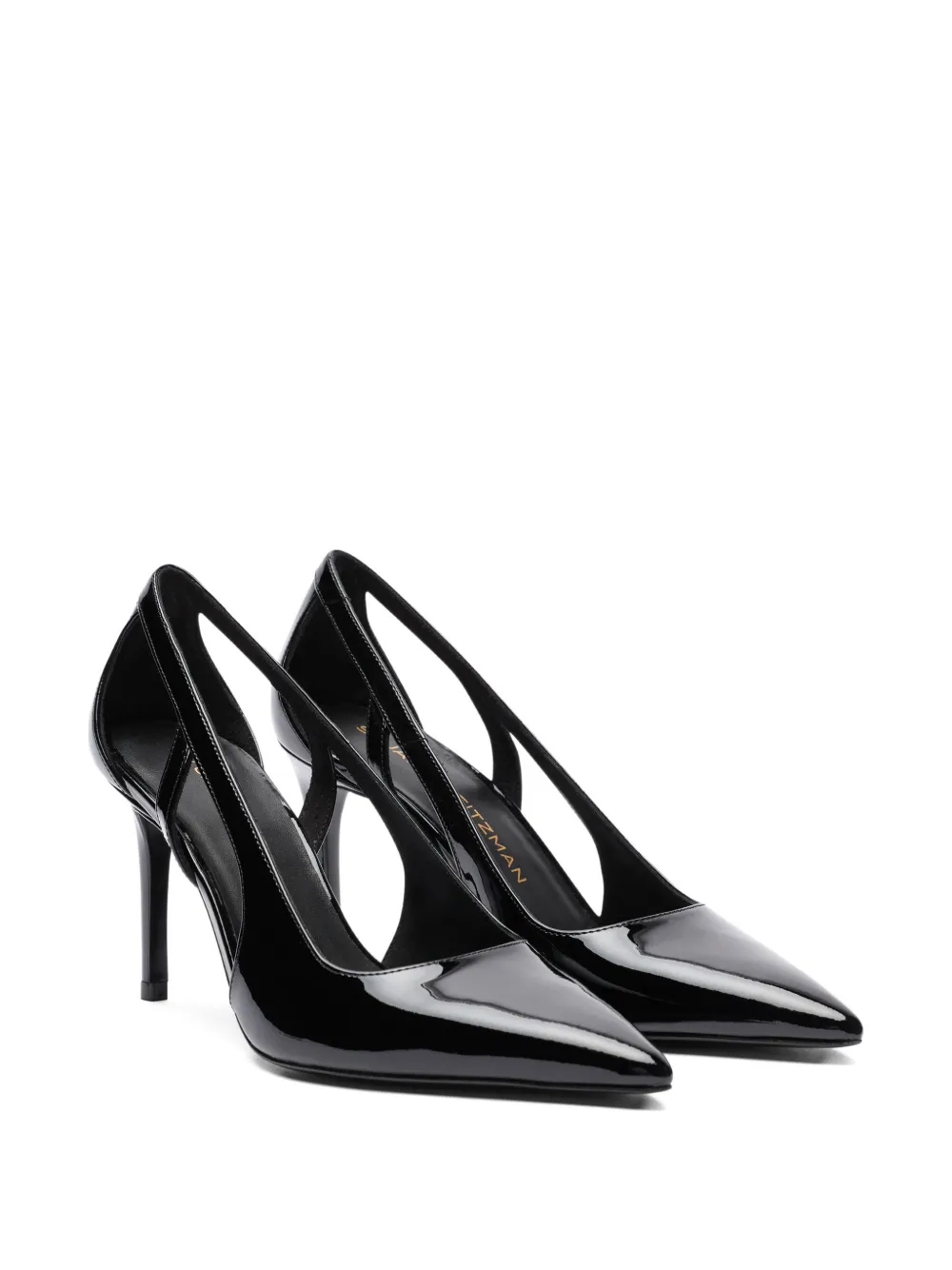 Stuart Weitzman cut-out pointed pumps Zwart