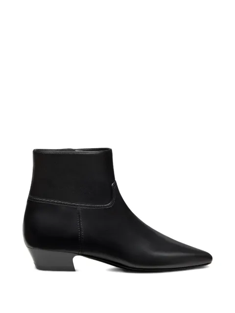 Stuart Weitzman Stassi zip pointed toe boots