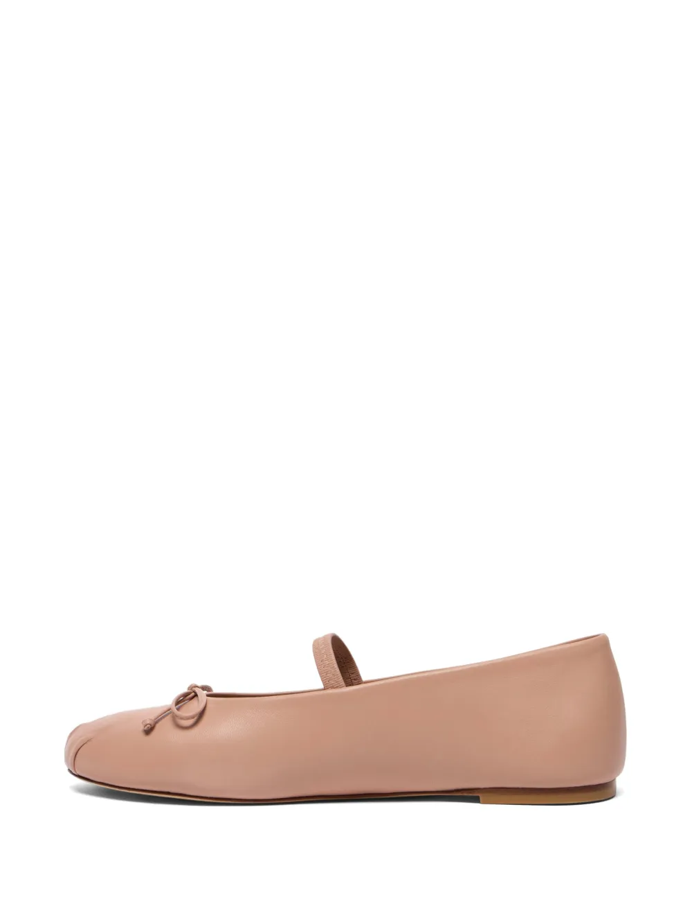 Stuart Weitzman Ballerina's met elastische band verfraaid met strik Roze