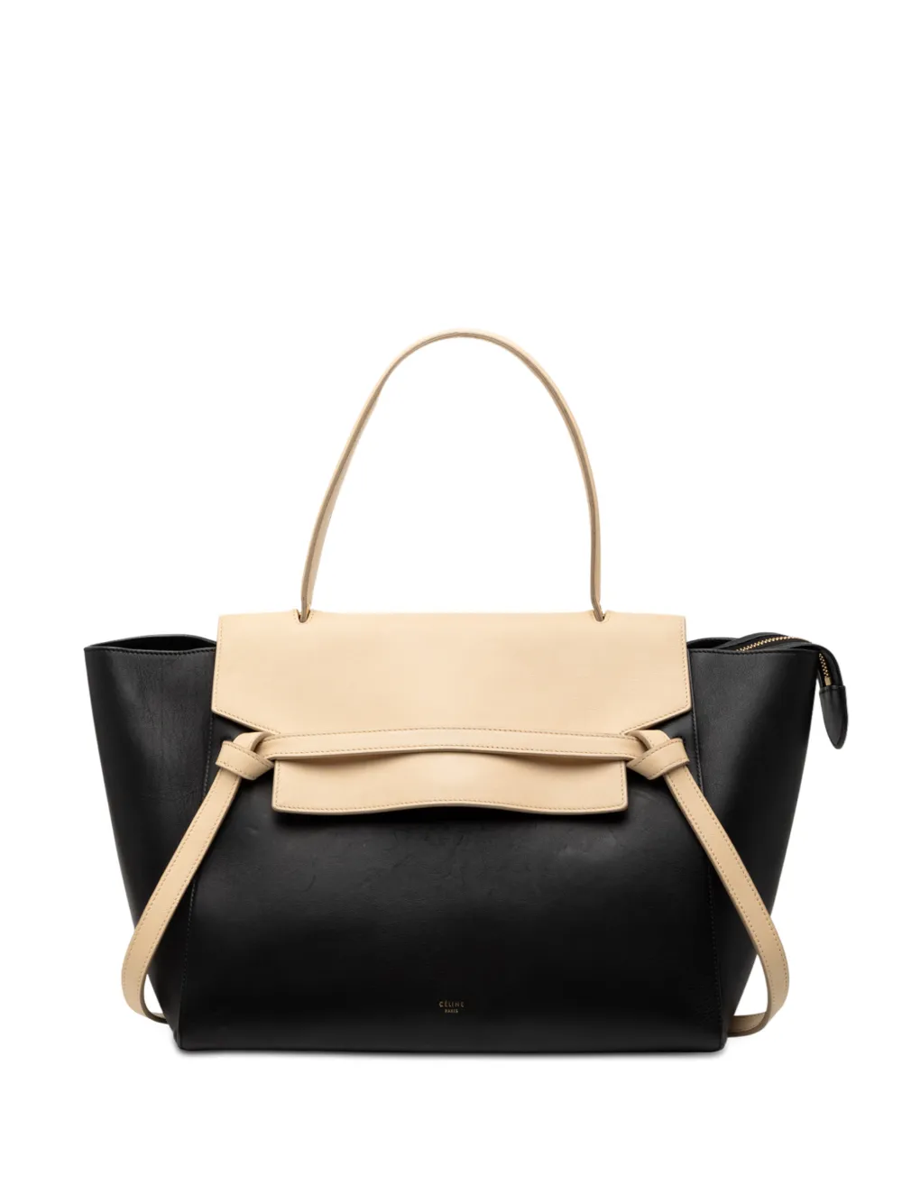 Celine Pre-Owned Borsa a tracolla Belt Bag mini in pelle di vitello bicolore liscia 2014 - Nero