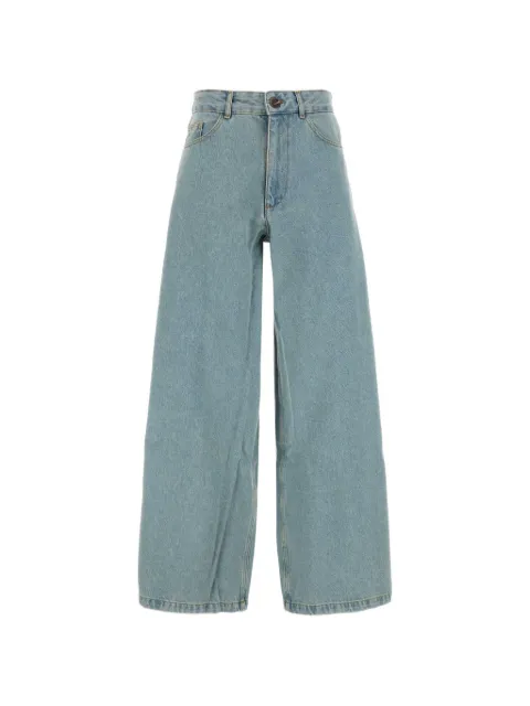 Soeur button-fastening wide-leg jeans