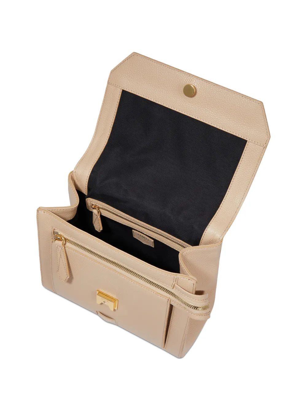 Lancel M crossbodytas met logodetail en omslag Beige
