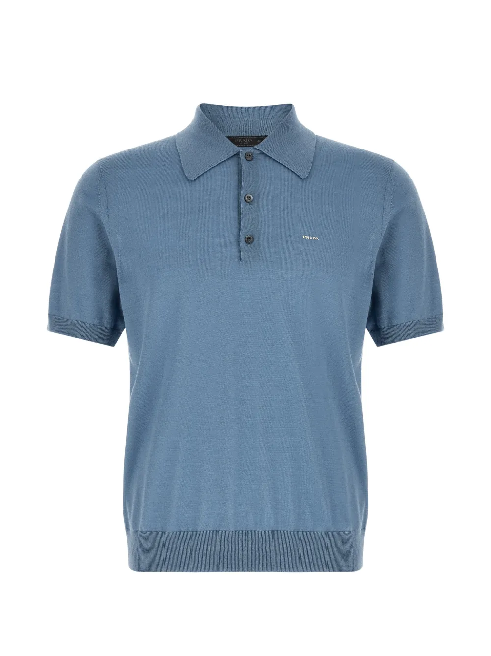 Prada virgin wool polo shirt - Blau