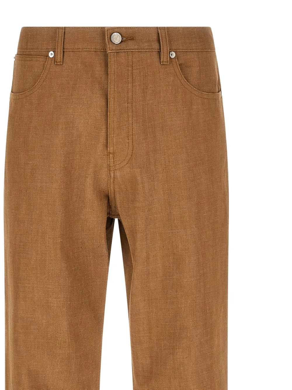 A.P.C. Arno jeans met wijde pijpen Bruin