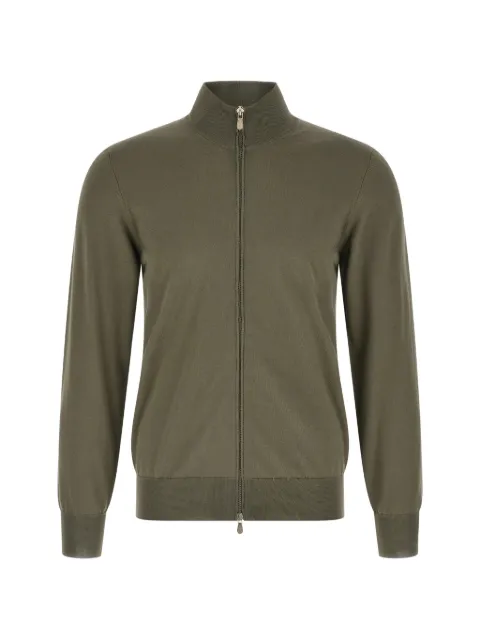 Brunello Cucinelli cárdigan con cuello de tortuga y cierre