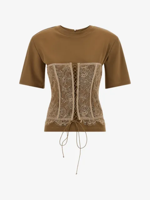 Giuseppe Di Morabito playera con detalle de encaje