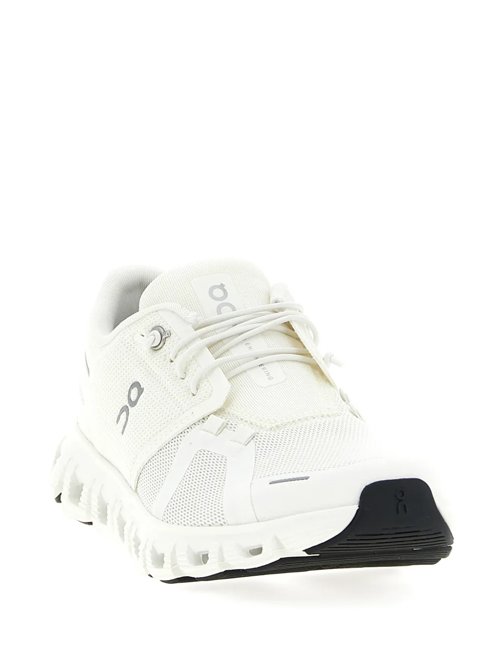 On Cloud 6 brede sneakers Wit