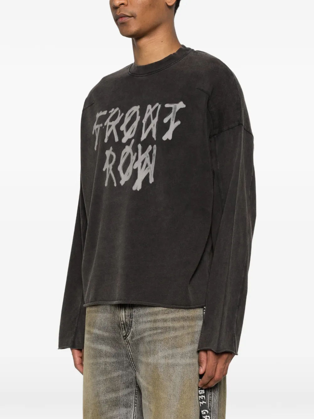 44 LABEL GROUP long-sleeve T-shirt | Black | FARFETCH JO