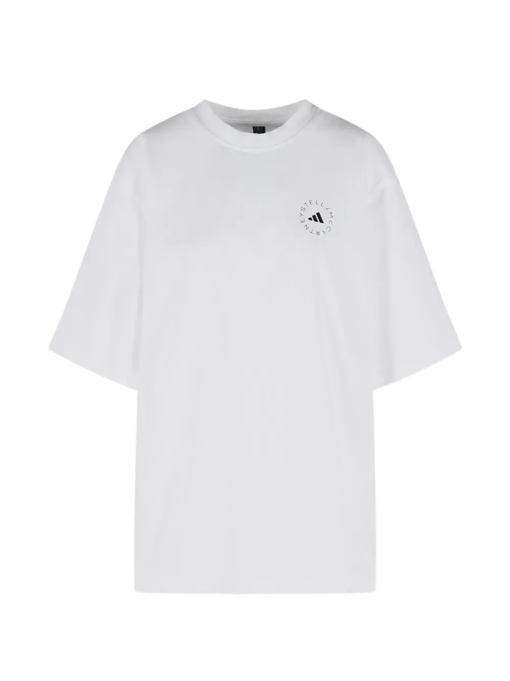 adidas by Stella McCartney ribbed logo T-shirt - Bianco