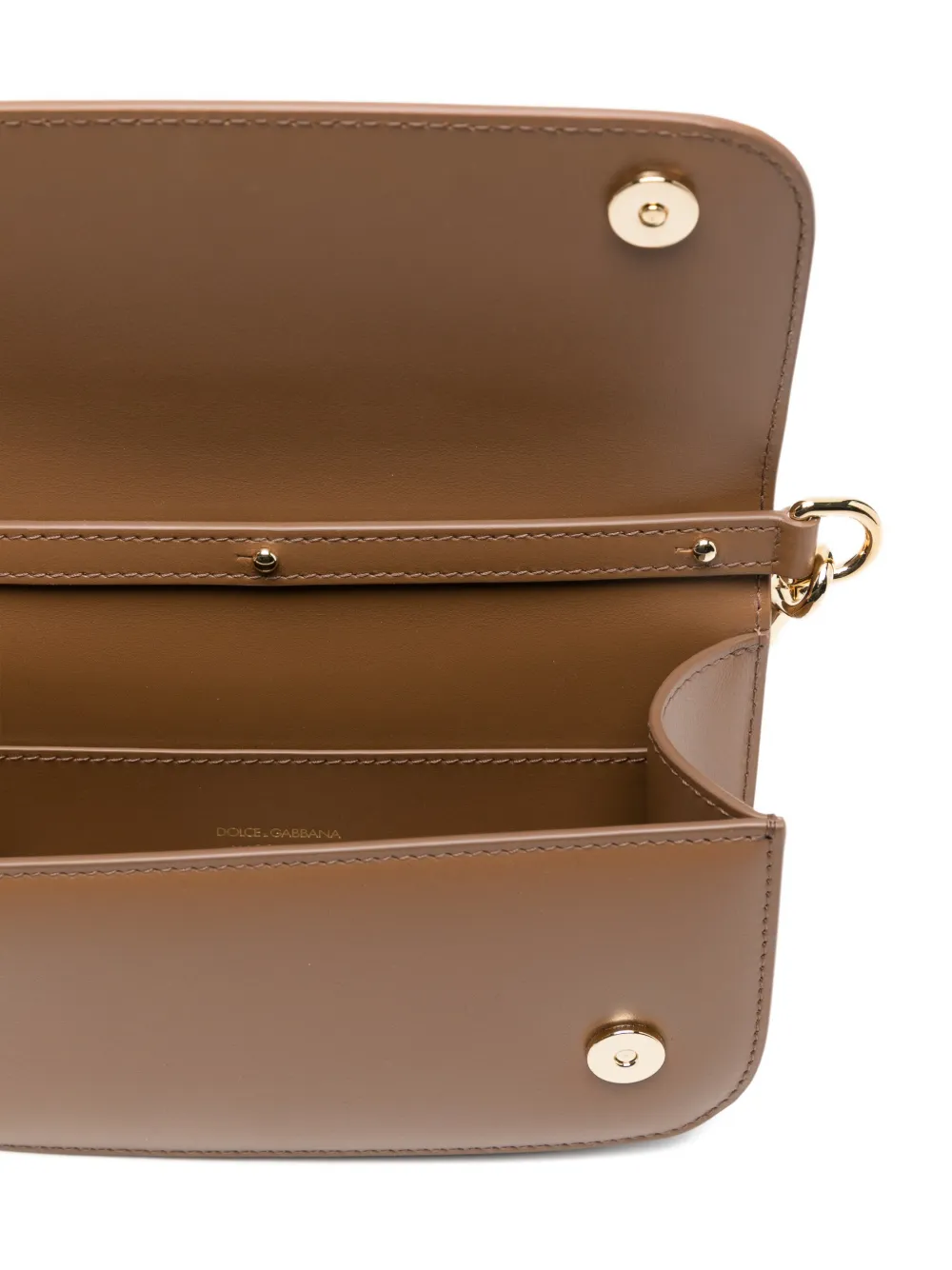 Dolce & Gabbana 3.5 leren crossbodytas Bruin