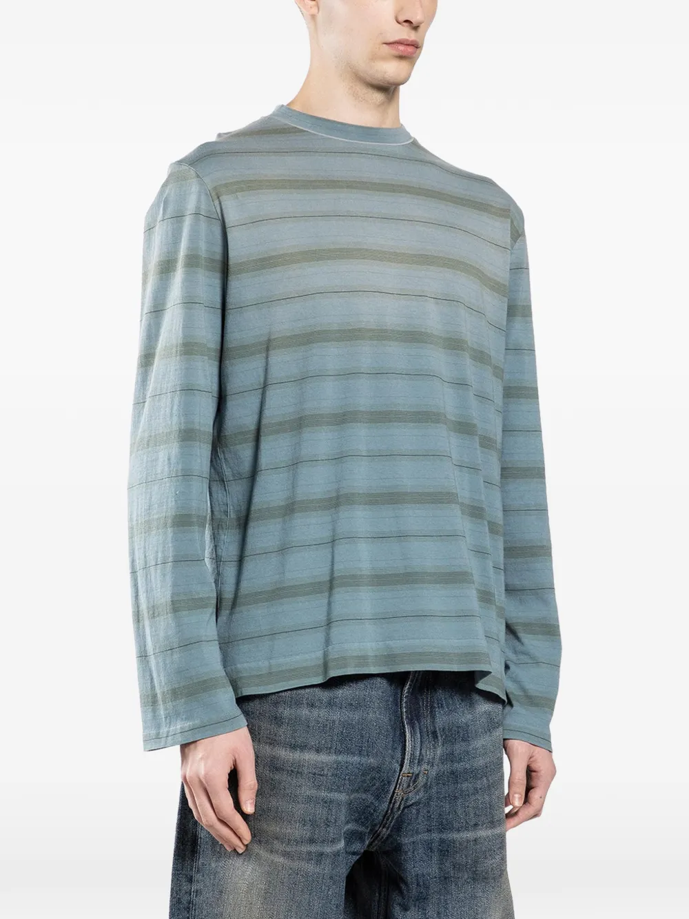 OUR LEGACY striped long-sleeved T-shirt - Blu