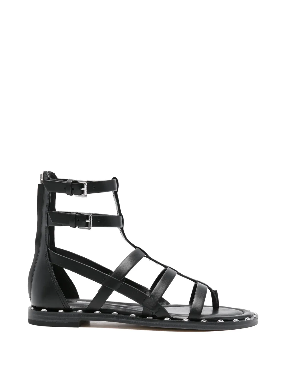 Michael Kors Noa buckle-detail studded sandals - Schwarz