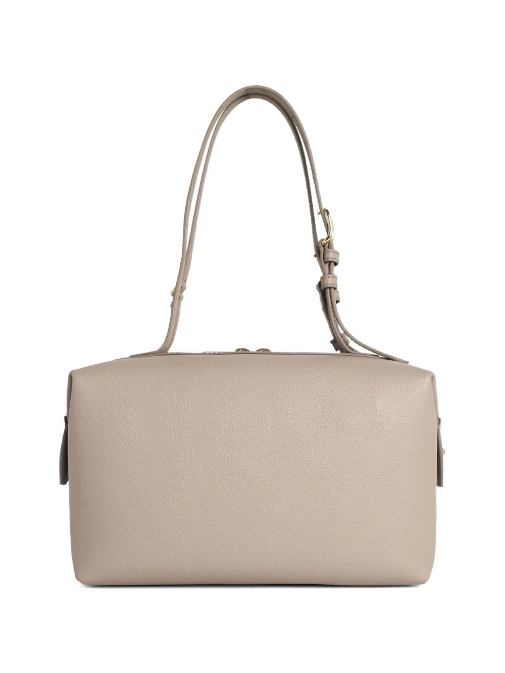 Adjustable-Strap Leather Shoulder Bag