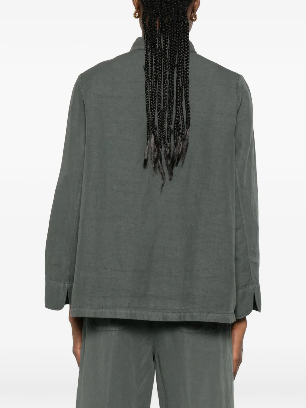 Rosso 35 Button Pocket Jacket In Green