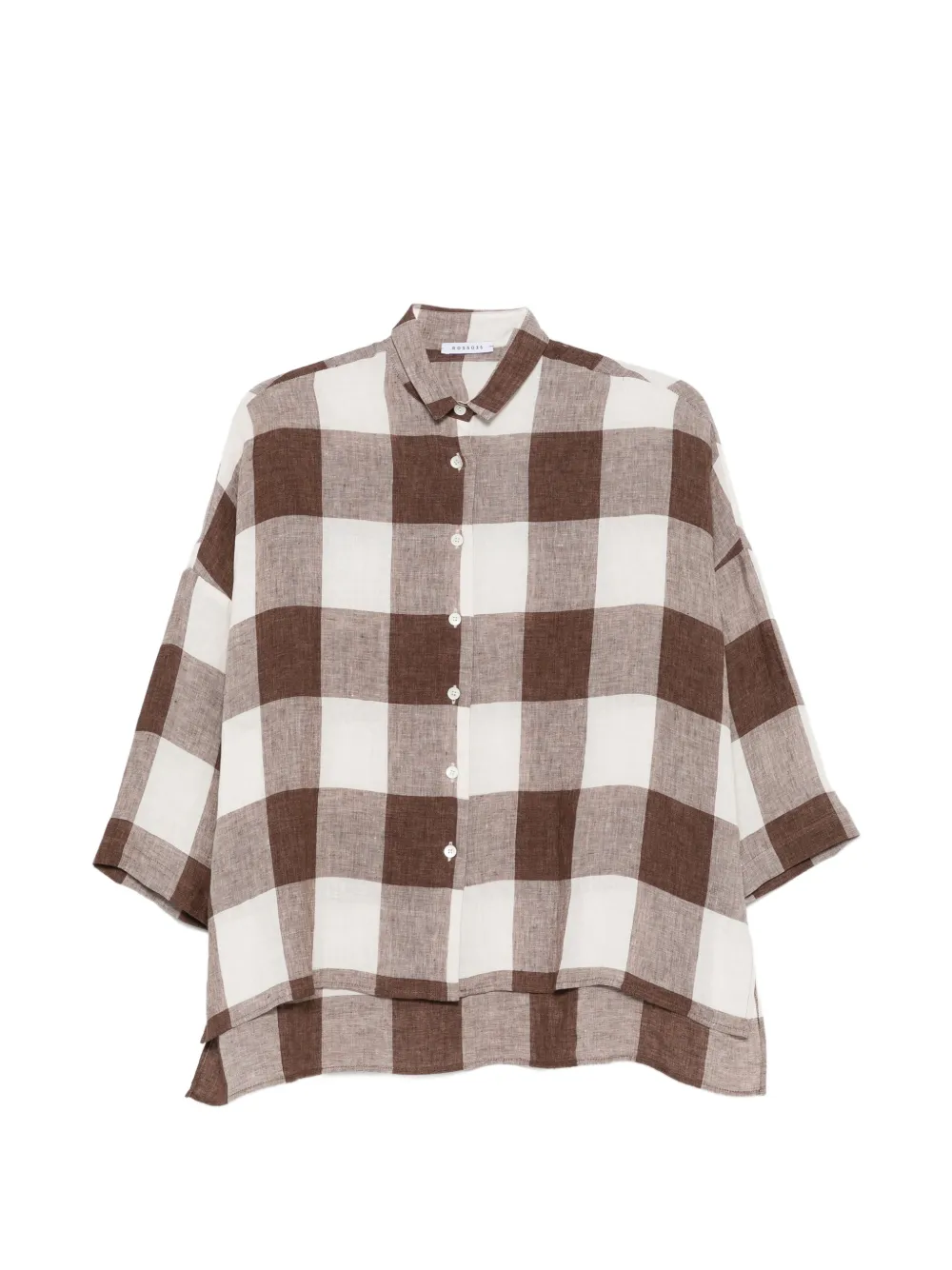 Rosso 35 Check Shirt In Brown