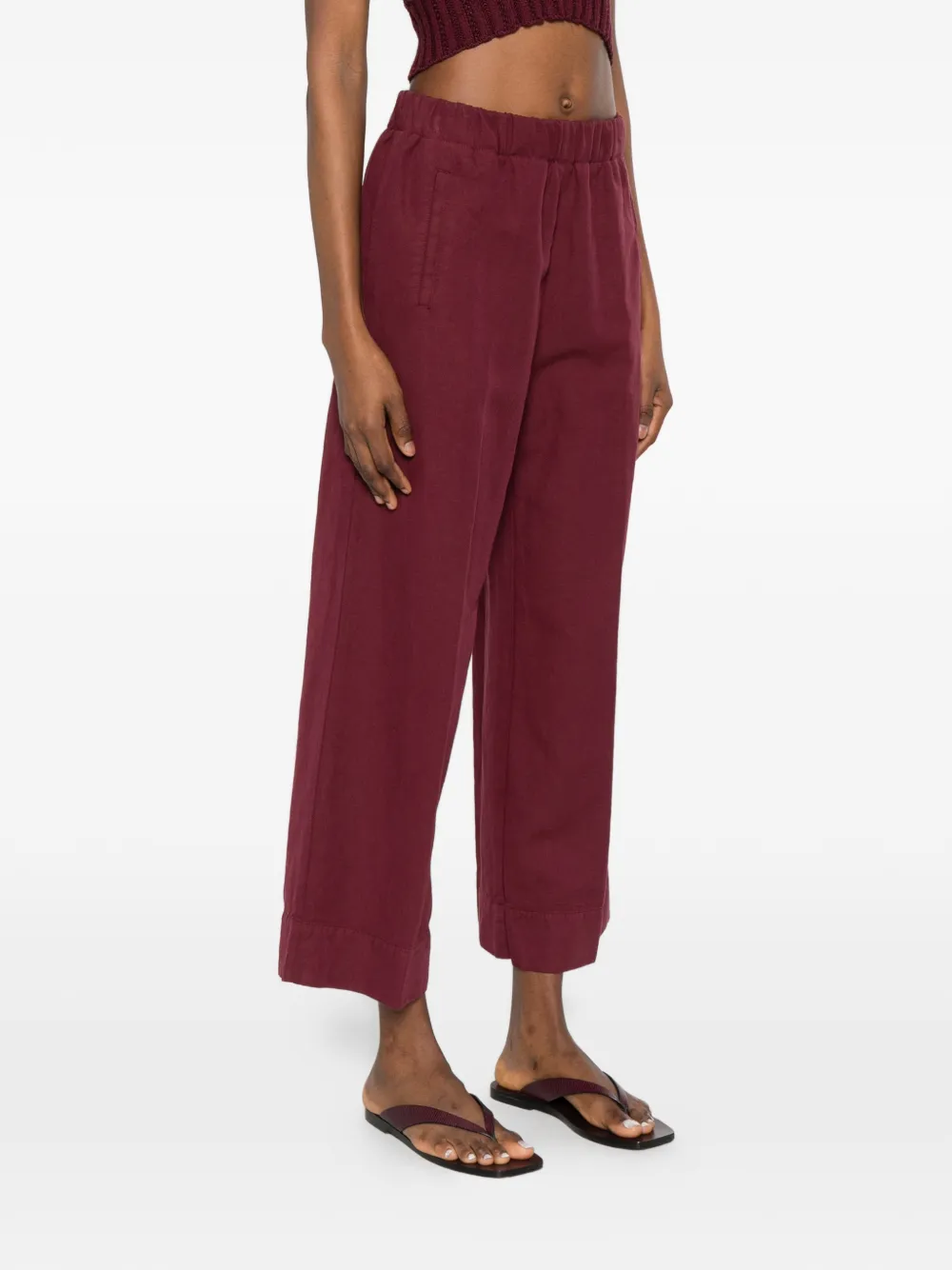 Rosso 35 Elasticated Trousers In Red